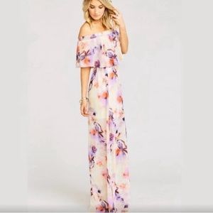 Show Me Your Mumu Hacienda floral off shoulder Maxi Dress XL